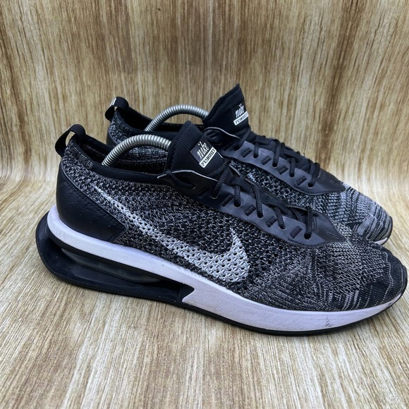 Nike Air Max Flyknit Racer Men's Size 10 Black White‎ Shoes Sneakers DJ6106-001 - Picture 1 of 10